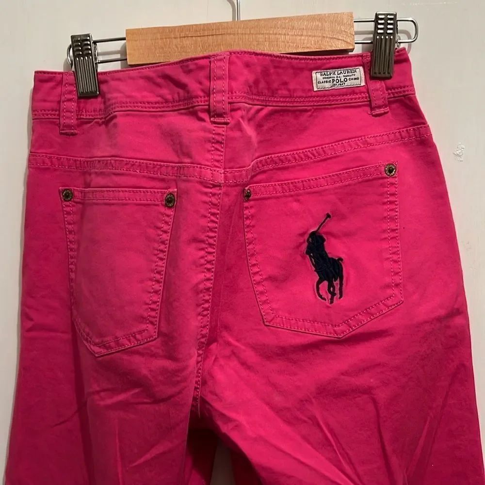 New w/o Tags- Girls 16 Ralph Lauren hot pink 98% cotton chinos perfect!